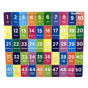 ROMPECABEZAS MADERA C/100 NUMS. 1 AL 50