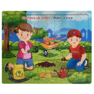 SIEMBRA ARBOL ROMPECABEZAS MADERA C/100