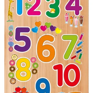 ENCAJE 12 PZAS NÚMEROS Y ASOCIACIÓN