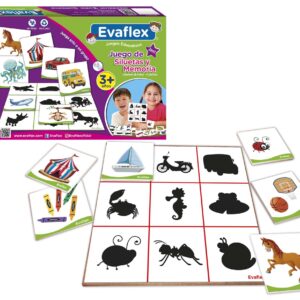 SILUETAS Y MEMORIA 36 FICHAS 4 TLABLEROS