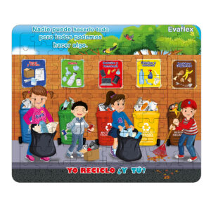 ROMPECABEZAS MADERA C/100 YO RECICLO