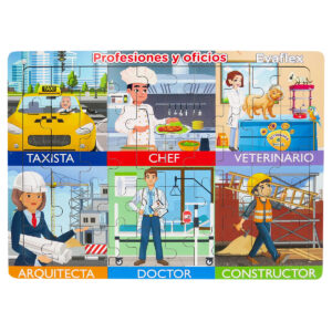 ROMPECABEZAS MADERA C/50 PROFES.-OFICIOS