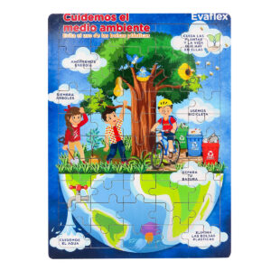 ROMPECABEZAS MADERA C/50 CUIDEMOS AMBIEN
