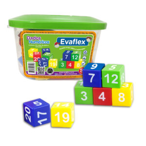 DADOS NUMERICOS C/20 CUBOS DE 5cms