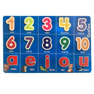 ROMPECABEZAS MADERA C/20 NUMEROS Y VOCAL