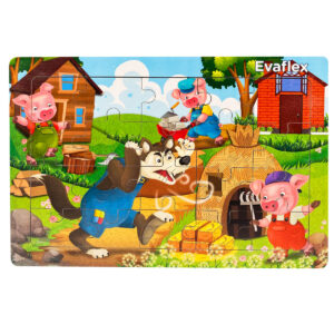 ROMPECABEZAS MADERA C/20 3 COCHINITOS *