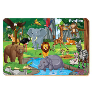 ROMPECABEZAS MADERA C/20 ANIMAL SALVAJES