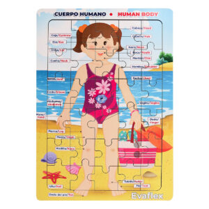 ROMPECABEZAS MADERA C/30 NIÑA PLAYA