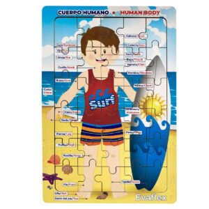 ROMPECABEZAS MADERA C/30 NIÑO PLAYA