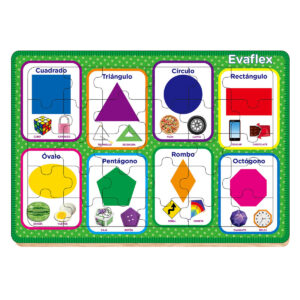 ROMPECABEZAS MADERA C/30 FIG GEOMETRICAS