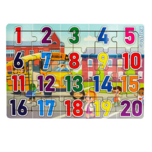 ROMPECABEZAS MADERA C/30 NUMEROS 1 AL 20