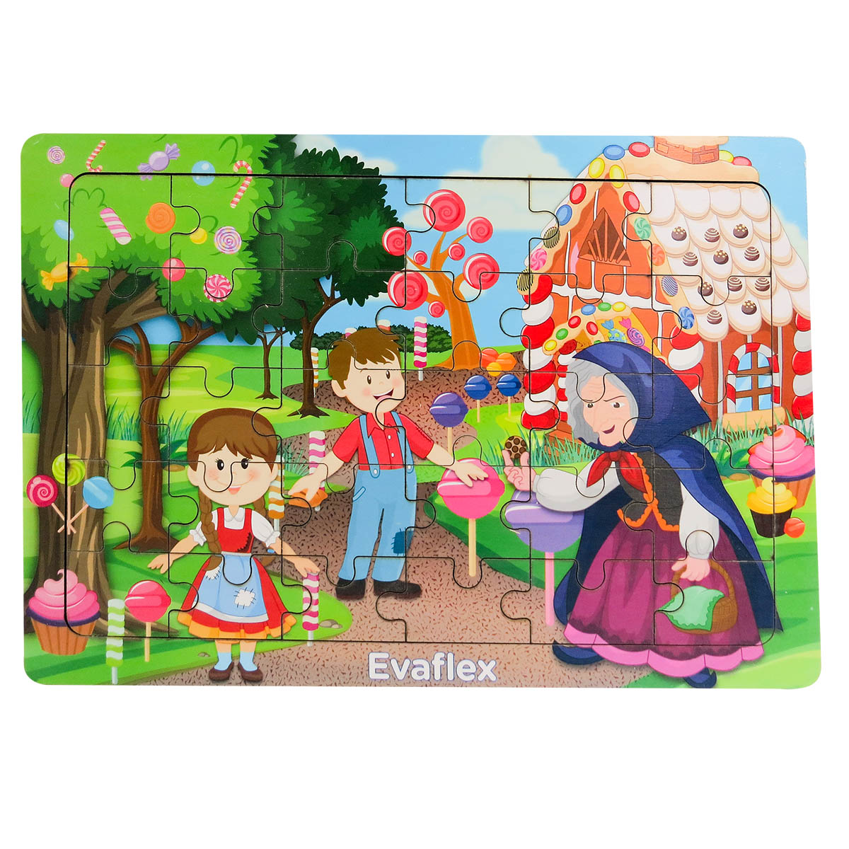 ROMPECABEZAS MADERA C/30 HANSEL Y GRETEL