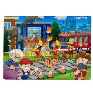 ROMPECABEZAS MADERA C/50 BOMBEROS ACCION