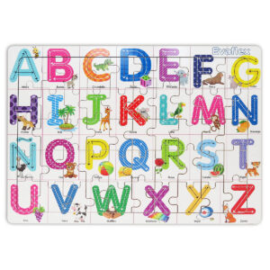 ROMPECABEZAS MADERA C/50 ABC BCO ANIMAL