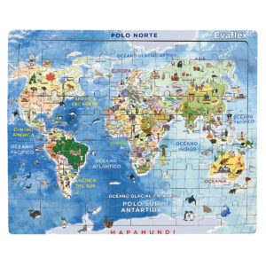 ROMPECABEZAS MADERA C/100 PLANISFERIO