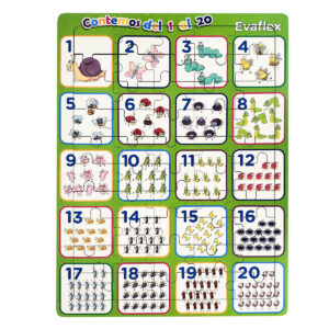 ROMPECABEZAS MADERA C/50 NUM. INSECTOS