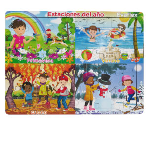 ROMPECABEZAS MADERA C/50 ESTACIONES AÑO