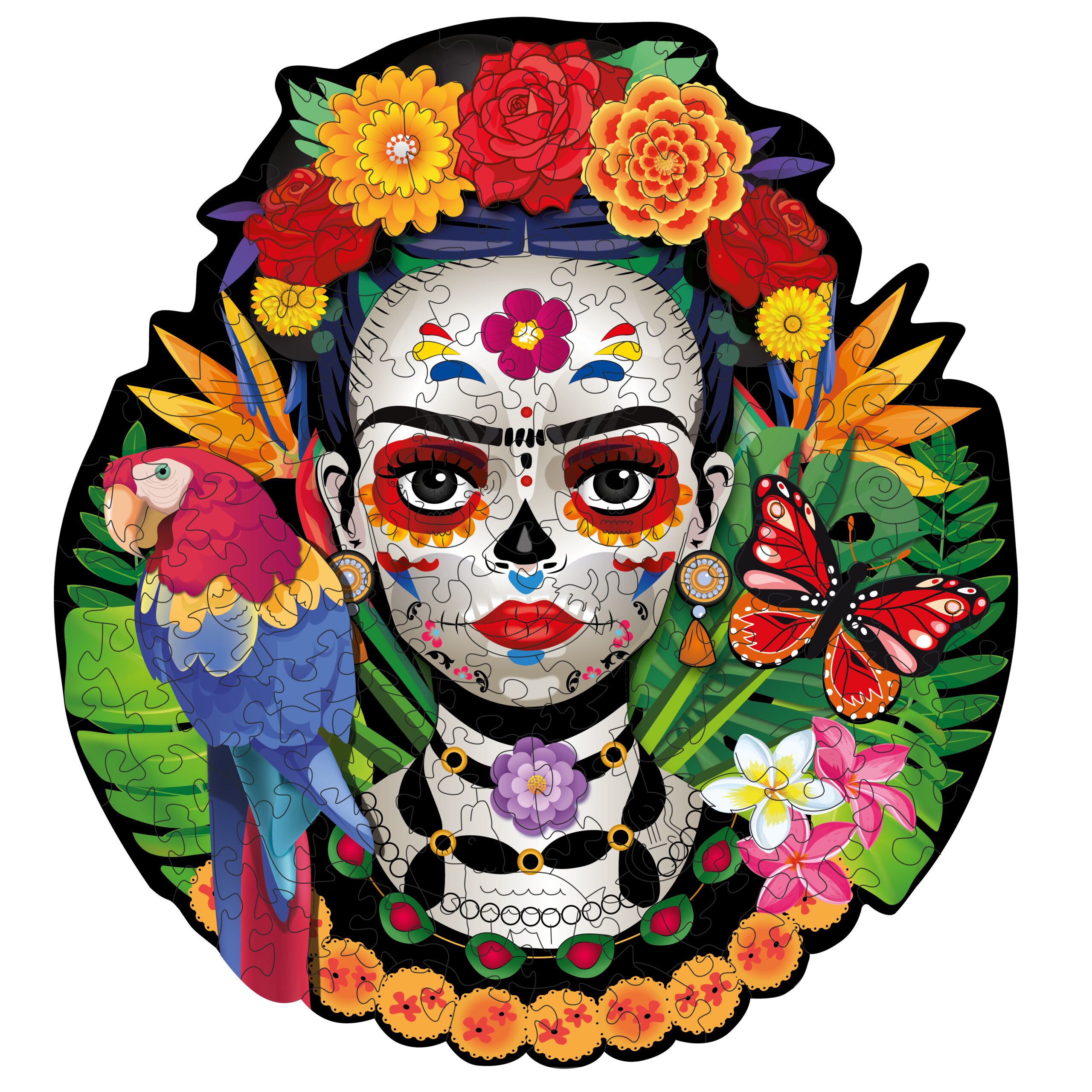 Rompecabezas de madera folk La Catrina 400 pzs - Imagen 5