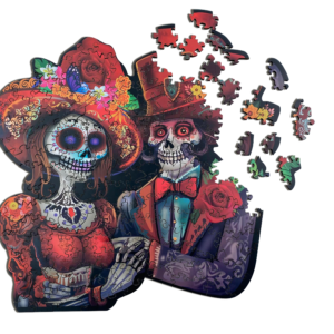 Rompecabezas de madera folk Pareja de Catrines 400 pz